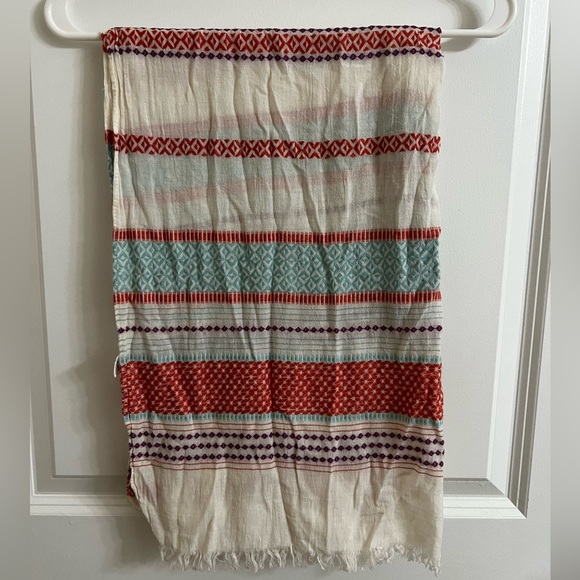 LOFT Raw Edge Fringe Scarf - Picture 1 of 2